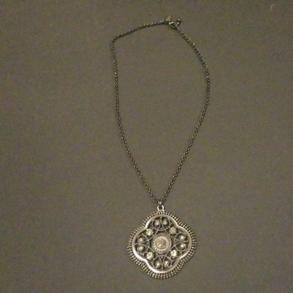Black Pendant Necklace